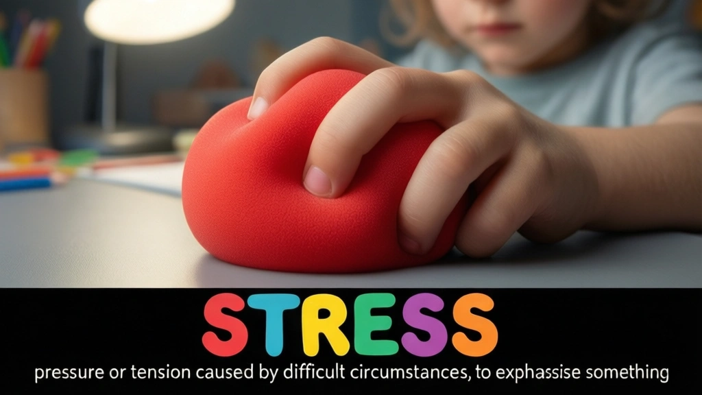 English Illustration for stress
